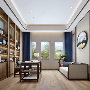 新中式书房-DD44